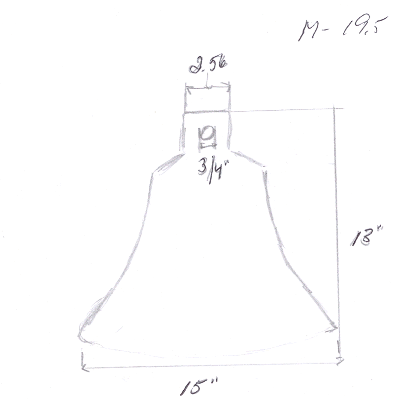 M19.5 Bell Dimensional Diagram